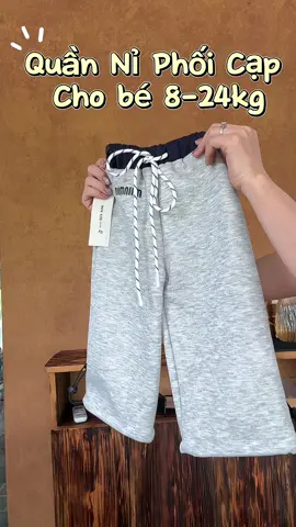 Quần nỉ phối cạp cho bé #thoitrangtreem #quanchobe #quanthudongchobe 