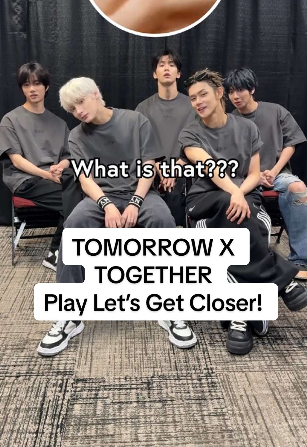We challenged @txt.bighitent for a fun game of Let’s Get Closer right before the last US show of their ACT: TOMORROW tour at @prucenter! ✨ Will they get the CROWN 👑 or be a lo$er in this game 💔 ? #TOMORROW_X_TOGETHER #TXT #투모로우바이투게더  #ACT_TOMORROW  🎥: Jacqueline Soller & @leaveleavel