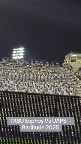 TXSU Euphos Vs UAPB  - Baditude 2025#fypシ #txsu #euphos #marchingband #creatorsearchinsights 