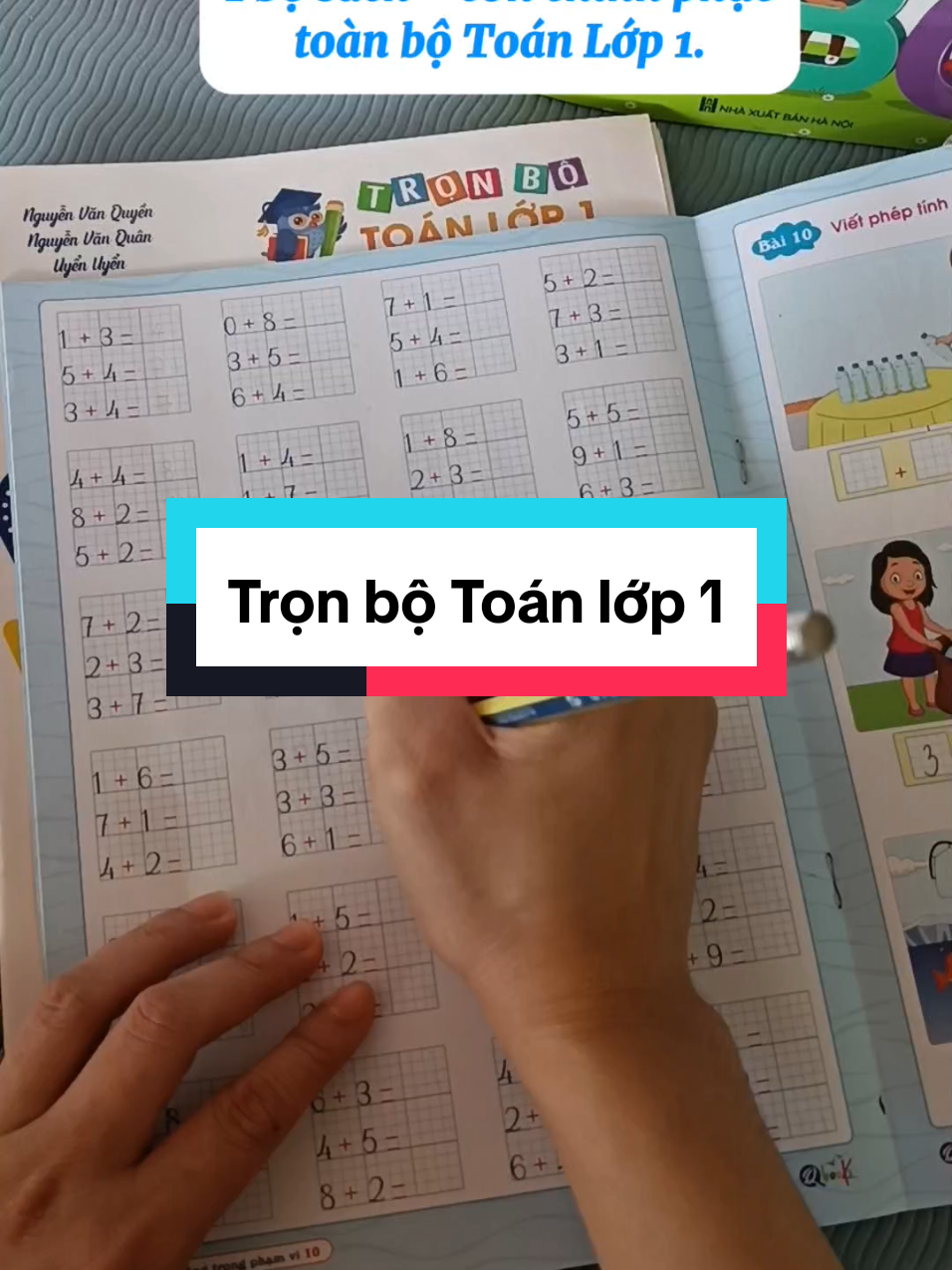 Bộ 7 cuốn Toán - Bí quyết giúp bé giỏi Toán lớp 1. #toanlop1 #lop1 #sachlop1 #hocchuyensauhocdauchacday #linhna 
