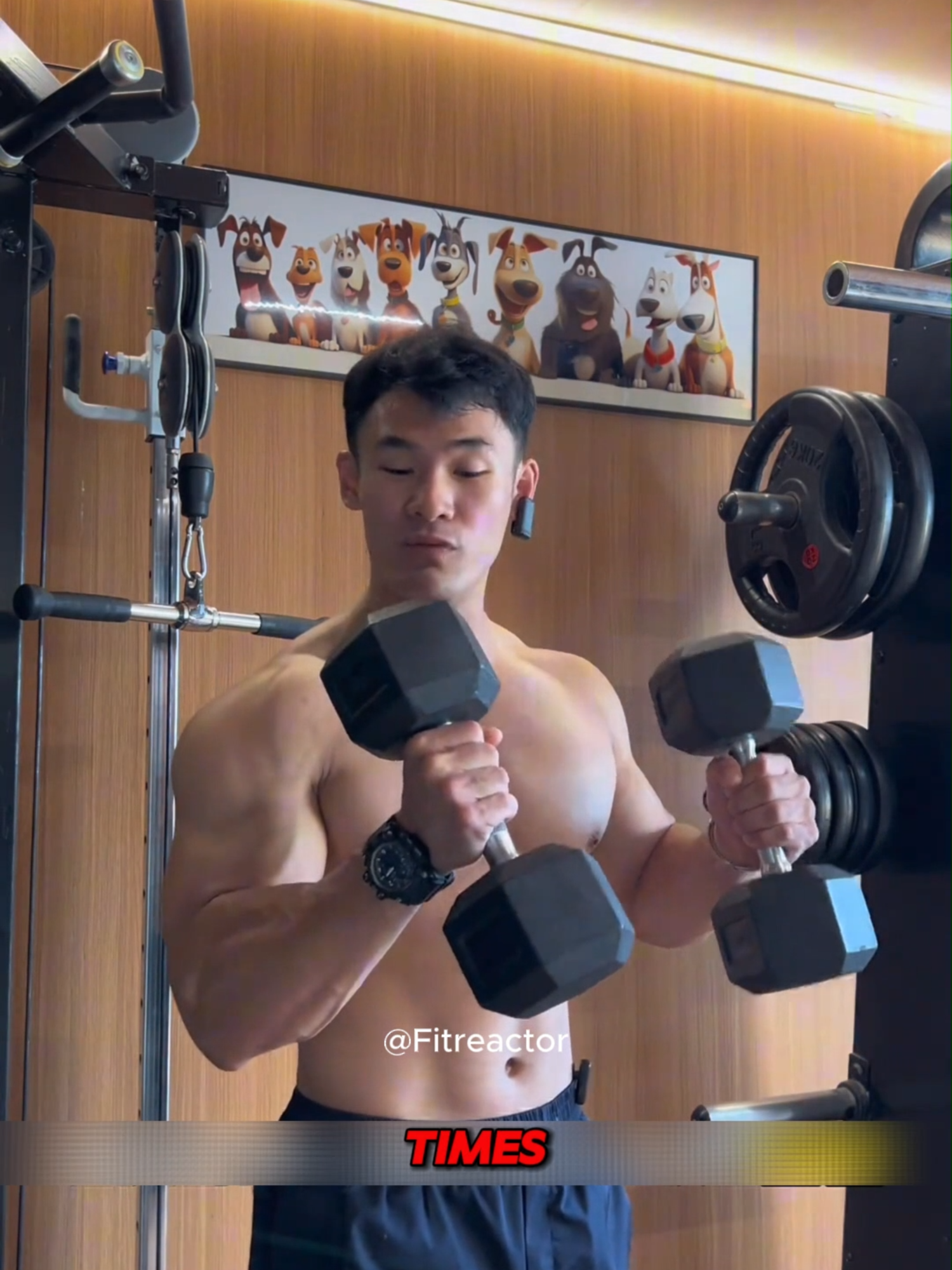 Choose dumbbells that you can lift for 8 to 10 times in each set. #Fitreactor #FitnessTips #GymTok #gym #GymLife #dumbbellworkout #dumbbellday