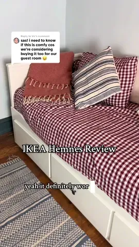 Replying to @Vic  My much requested honest review of the IKEA Hemnes Daybed in our spare room 🛌 #daybed #ikeadaybed #sparebedroom #UGC #renovationtiktok 