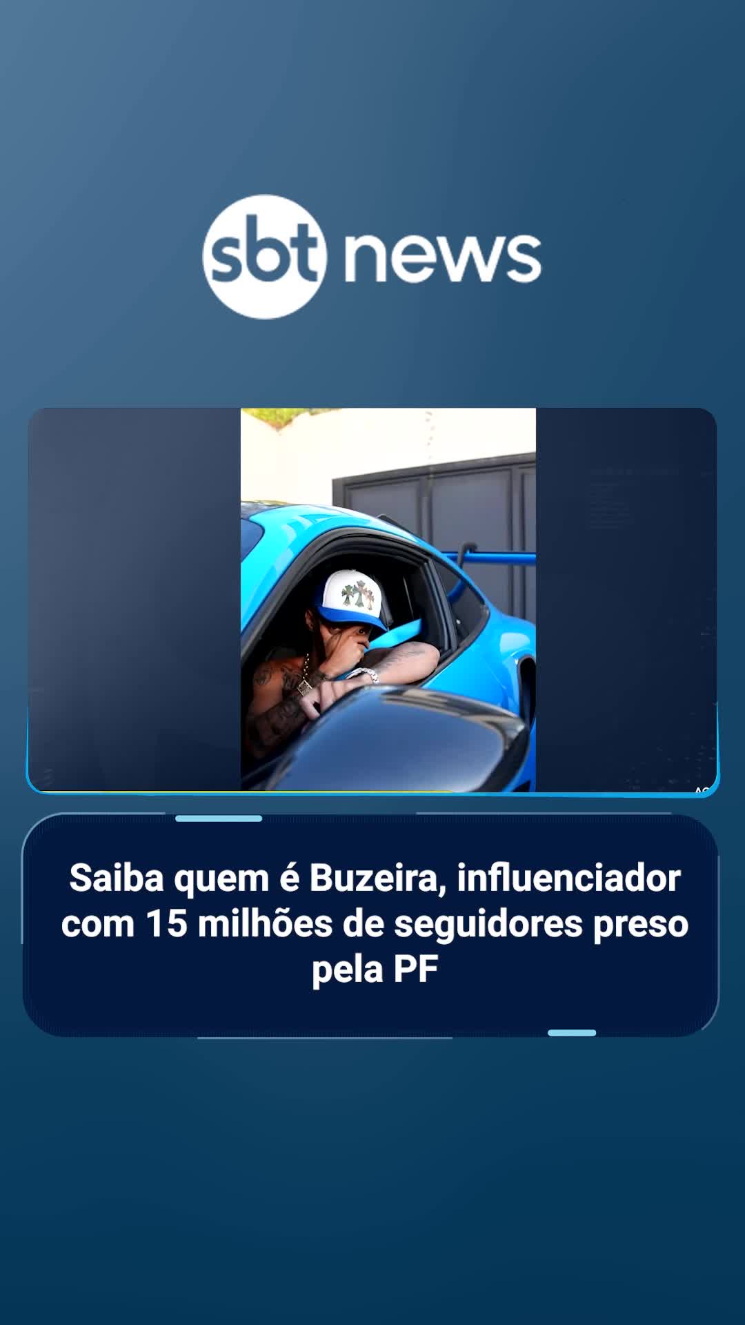 O influenciador Bruno Alexssander Souza Silva, conhecido como Buzeira, de 28 anos, foi preso durante operação da Polícia Federal contra um esquema de lavagem de dinheiro ligado ao tráfico internacional de drogas. Nascido em Itaquera, bairro da zona Leste de São Paulo, ele acumula mais de 15 milhões de seguidores só no Instagram. A fama veio com a promoção de rifas e sorteios online, especialmente de carros, joias e itens de luxo. O sucesso o transformou em uma figura conhecida do universo digital e símbolo de um estilo de vida de ostentação exibido nas redes. | #sbtnews #notícias #primeiroimpacto #buzeira #influenciador #preso #pf #lavagemdedinheiro #sp #policiafederal #bet #bets #buzeira #buzeiravisionario #tiktoknews #tiktoknoticiasbrasil #tiktoknoticias #foryoupage #foryou #fyp