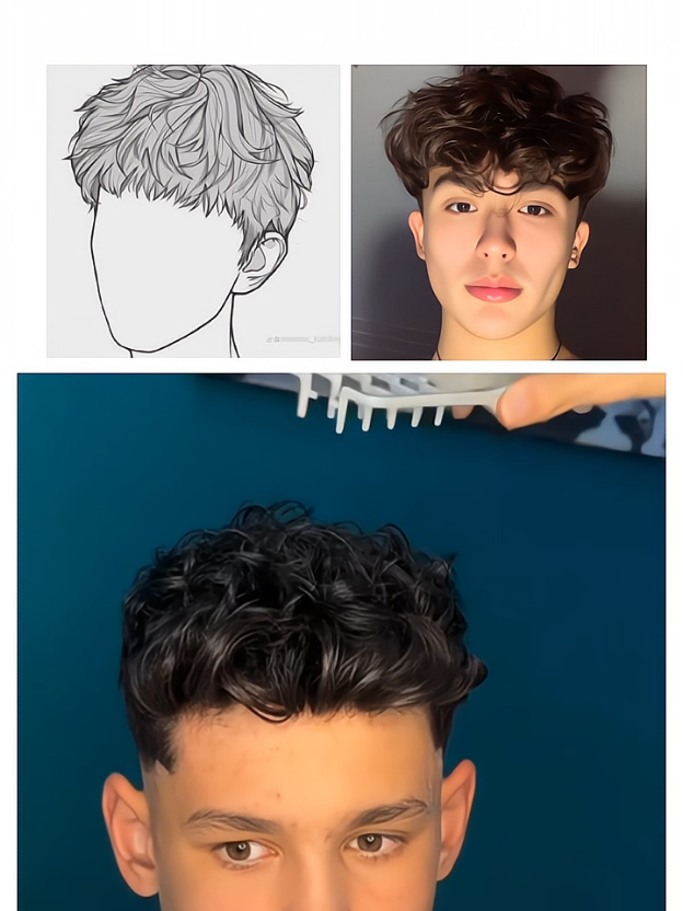 Hairstyel totorial for men ✨🔥 - pt.3 #hairstyle #tutorial #lookmaxing #GlowUp #trending 