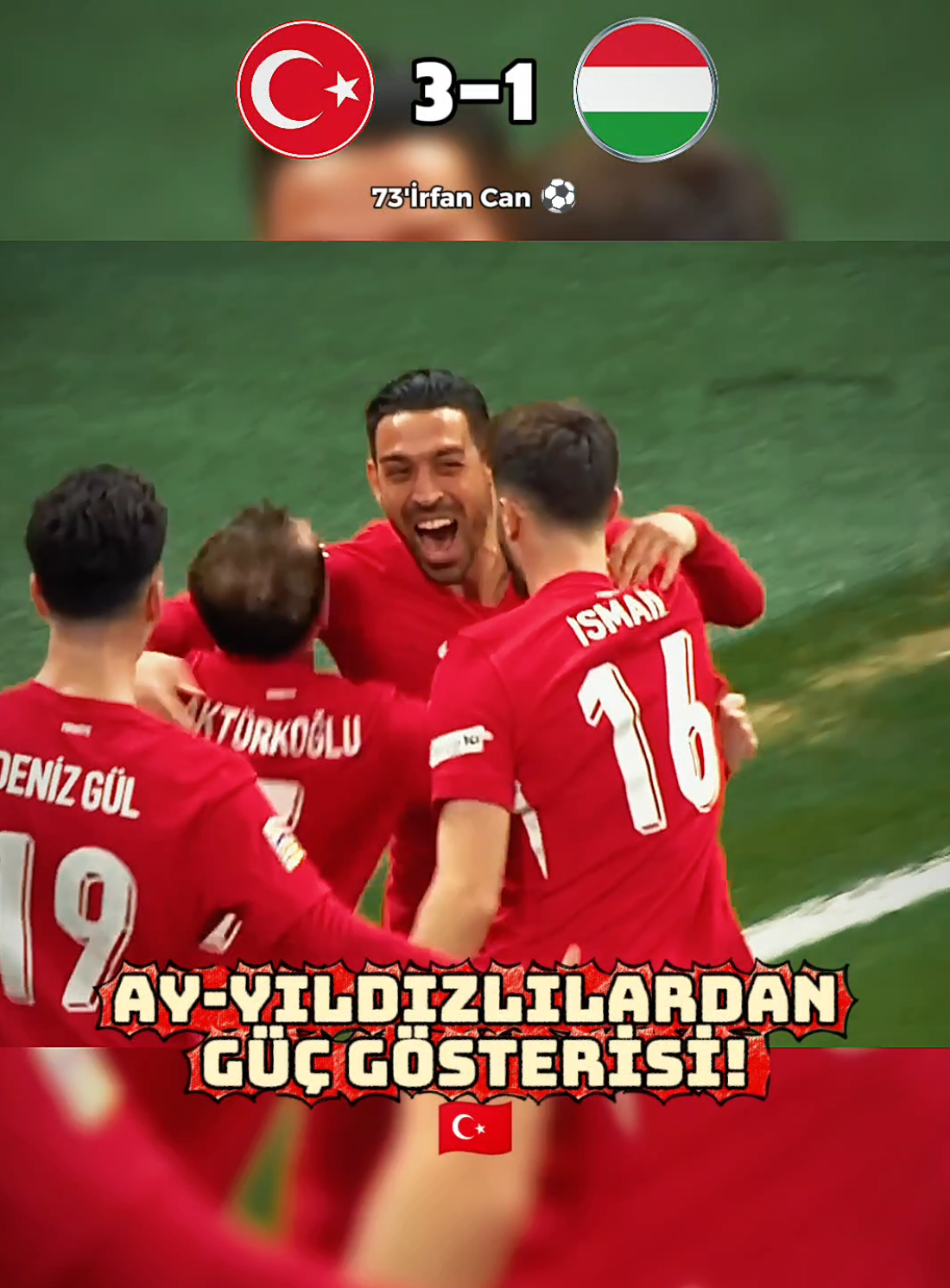 RAMS Park’ta Ay-Yıldızlı Fırtına! | Türkiye 3-1 Macaristan #football #türkiye #goals 