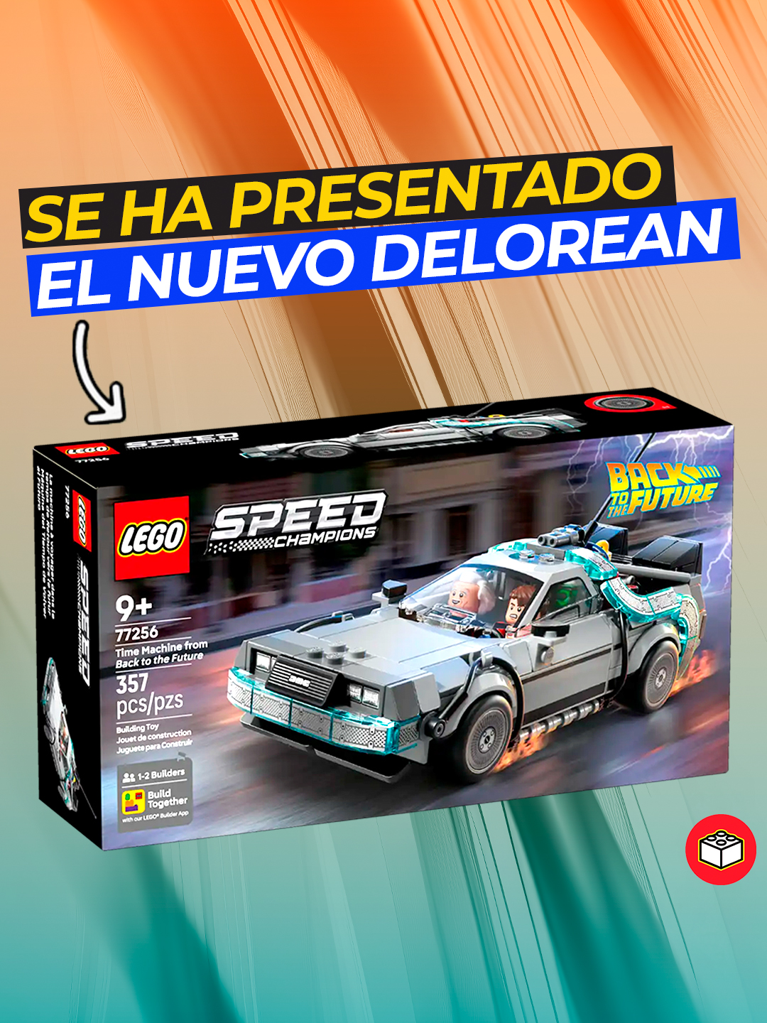 🔥 Ya es oficial, NUEVO DELOREAN de regreso al futuro en LEGO SPEED CHAMPIONS! 👉🏼 Un modelo que sabíamos que iba a salir por la última filtración de hace unos meses y que por ahora se está cumpliendo por completo Doble construcción: volando y normal, doble minifigura, tapacubos personalizado, ¿Qué más se puede pedir? 😍 #legodelorean #legodeloreantimemachine #lego77256 #legospeedchampions #lego2026 #legospeedchampions2026