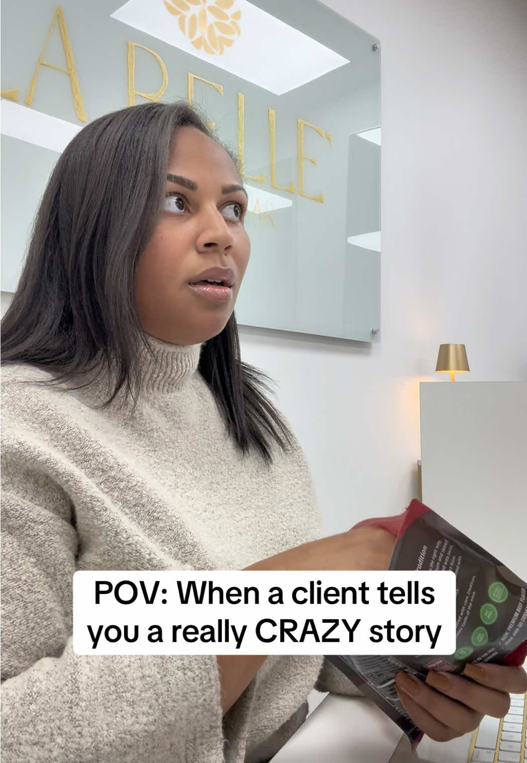 POV: When Your Clients Story Is Like A MOVIE! 🍿🎥 TIME FOR THE SNACKS!  #labellebeautybar #viralvideo #BeautyTok #fyp #storytime 