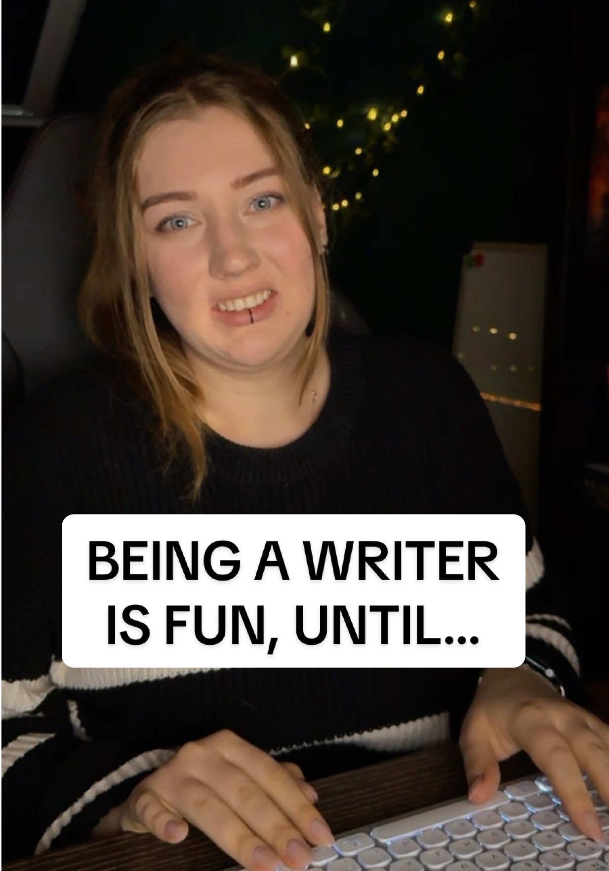 Being a writer is fun… until it’s not 😂 My biggest writing struggles? Getting started, characters going totally off-plan, the plot refusing to make sense, cringing from what I wrote like a minute before, and did I mention getting started at all? And editing, my personal frenemy. Yep, this is the writer’s life. But honestly? I still love every part of it. #W#WriterProblemsW#WritingHumorB#BookTokW#WritersLifeRelatable