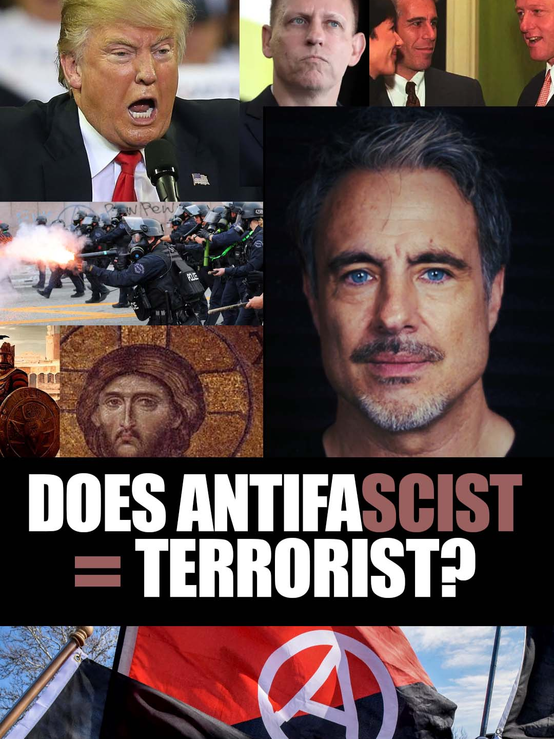 Is ANTIFAscism a terror movement? History answers clearly. Identify a fascist by their 5 masks: 1. Statist 2. Militarist 3. Theocrat 4. Corporatist 5. Ethnonationalist