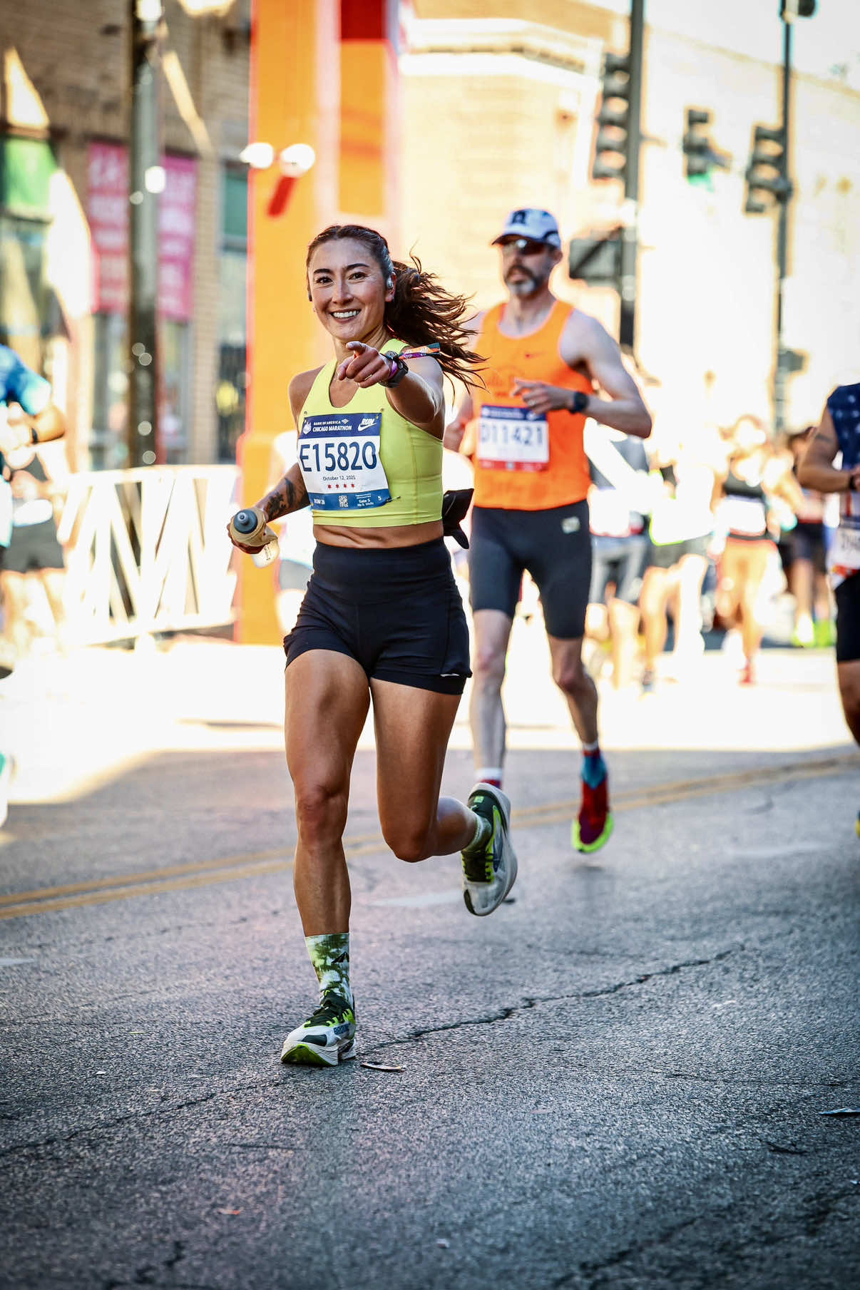 Chicago Marathon recap 🤩 #BrooksPartner What a beautiful community of runners 🥰 the Brooks x PYNRS Hyperion Max 3 collab representing this community where pace doesn’t matter, neither does what you’re wearing, the color of your skin, or where you come from. We’re here to run so LET’S RUN THERE… together 🥰 I’m not blowing hot hair when I tell you the many neighborhoods of Chicago SHOWED UP to support. I’m talking Chinatown, Little Village, Boystown, Bronzeville, Uptown… all waving flags, all cheering and united behind one single goal: run, walk or crawl to 26.2 miles 🏁 That’s pride. That’s the culture we know the running community reflects. That’s… love. One of the many reasons I was bawling upon crossing the finish line 😭 This was a hard earned BQ and I’ll never allow myself to undertrain for this distance again. The marathon demands respect and since I didn’t give it my all in training, it took everything I had on race day 😮‍💨  thank you as always for being here and following my journey 🫶🏽 Can’t wait to bring you along for what’s next 🙃 #brooks #fyp #runtok #chicagomarathon @Brooks Running 