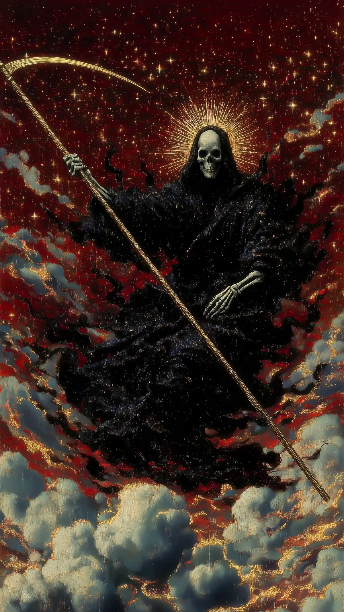 Art by @houseofuday - go check his page for more insane visuals.#fyp #aesthetic #epicwallpapers #darkfantasy #surreal 