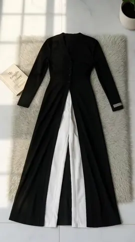 Hana Fashion - Magnolia Long Top/Atasan Panjang Casual Wanita TS708 Basic Hitam#setelanwanita #atasanwanita #atasanpanjang #atasancasual #outfitwanita 