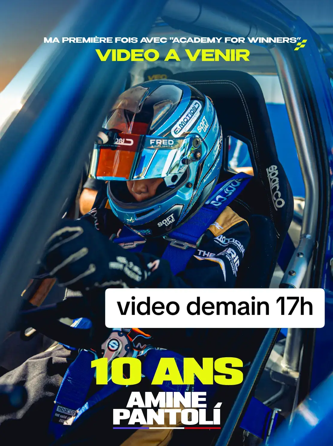 🚘 A l'age de 10 ans, le jeune champion 2024, @amine.pantoli surnommé Amineton, a pu conduire pour la 1ere fois une voiture (en juillet dernier).  📸 mercredi 15 octobre à 17h, vous allez decouvrir le 1er extrait video de @leo_ldcpro du jeune pilote.   🏆Amine a ainsi pu faire 45 minutes au volant d'une voiture préparée, sur un circuit qu'il decouvrait.  A votre avis comment etait cette première experience ? 🏎Amine a aussi pu decouvrir le pilotage d'une monoplace. Lui qui reve de devenir champion de Formule 1.  ❤️🙏Nous remercions fortement ses partenaires et ses soutiens sans lesquels sa saison et ce genre de journee n'aurait pas ete possible. 🏅Nous en profitons pour lancer un appel, pour ceux qui souhaiterait aider ce jeune pilote qui a été repéré et soutenu cette annee par 2 grands groupes célèbres :  A savoi @e_motion.racing et @sodikart.official Bien que sa situation s'ameliore chaque année, Amine rencontre chaque annee des difficultes budgetaires dans ses saisons qui le prive de pouvoir exploiter tout son potentiel et obtenir tous les resultats qu'il pourrait.  Comme vous le savez les sports mecaniques coutent tres cher. Le budget conditionne souvent les carrieres. Amine ne peut pas participer aux dernieres courses de 2025 faute de budget suffisant.  Et faute de budget, il ne sait pas encore ce qu'il va pouvoir faire comme programme 2026 et avec quel equipe il pourrait s'engager. Il ne peut donc pas encore se preparer comme il le faudrait.  Amine recherche donc des sporsors supplementaires pour rejoindre son premier sponsor 2026 qui vient de s'engager et ses partenaires 2025 qui devraient normalement prolonger pour 2026.  Ces jours-ci sont importants pour lancer une grande annee 2026 et aller toujours plus loin.  N'hesitez pas à partager si vous souhaitez soutenir Amine. Il est possible egalement de soutenir Amine pour sa saison 2026 en participant à sa nouvelle cagnotte en ligne saison 2026 : https://gofund.me/c6a46e8aa #formula1 #formula1 #formule1 #LewisHamilton #Ferrari 