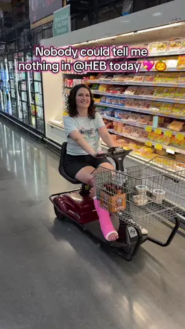 Not shown is me cackling through the parking lot experiencing my first taste of freedom in about 3 weeks. @H-E-B #brokenankles #anklesurgeryrecovery #heb #halloween #groceryshopping 