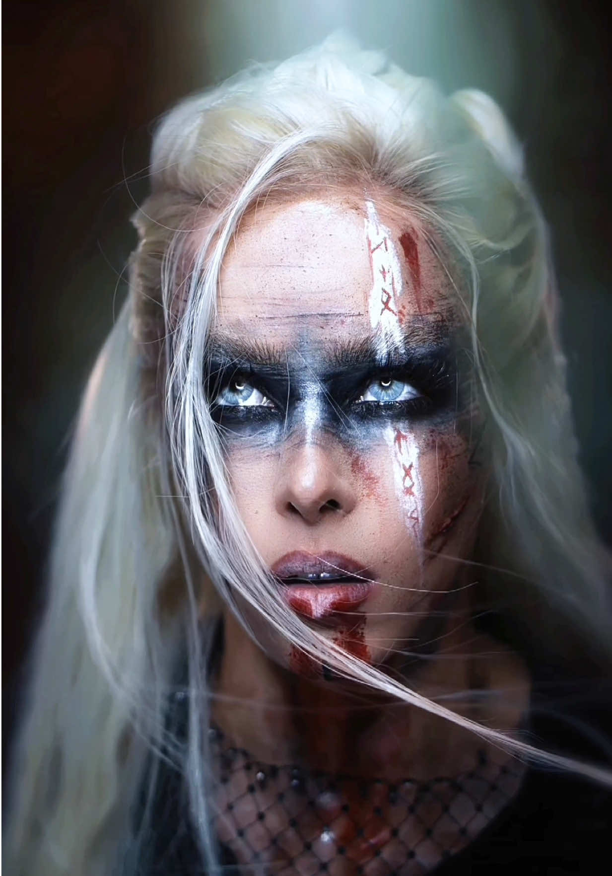 Me transformando: Lagertha ⚔️ #vikings #halloweenmakeup #vikingmakeup #lagertha 