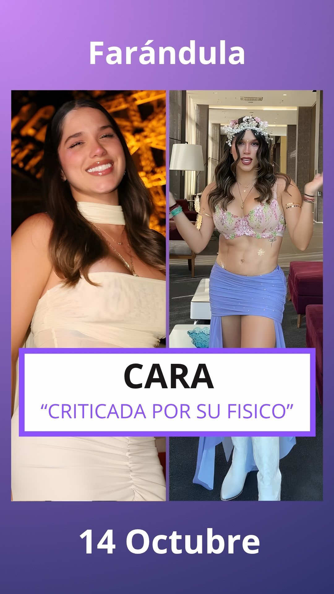 Cara criticada por cómo se ve #camilarodriguez 
