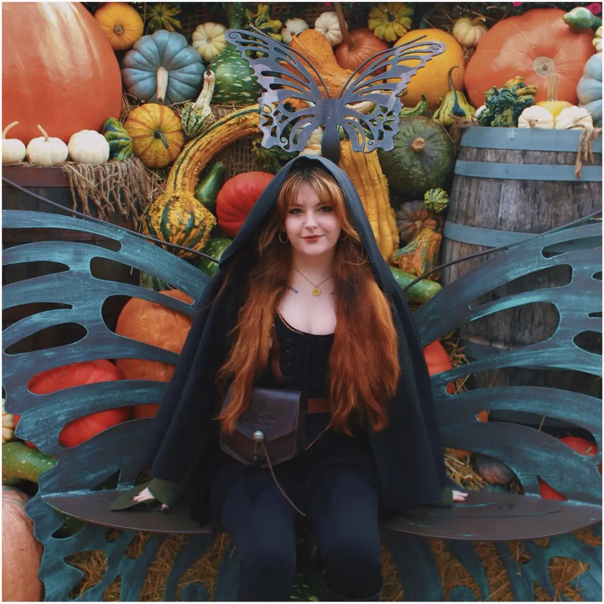 Chilly ren faire day for my birthday!! Wore something a little simpler because I wasn’t sure about rain. #renfaire #romantasy #medievalcore 
