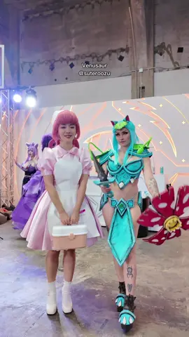 All 151 Pokémon at @bbno$ Pokemon gathering. Am I missing anyone?  #bbnopokemon #nursejoy  My wig by @Jessica  My cosplay by @Zerggiee 