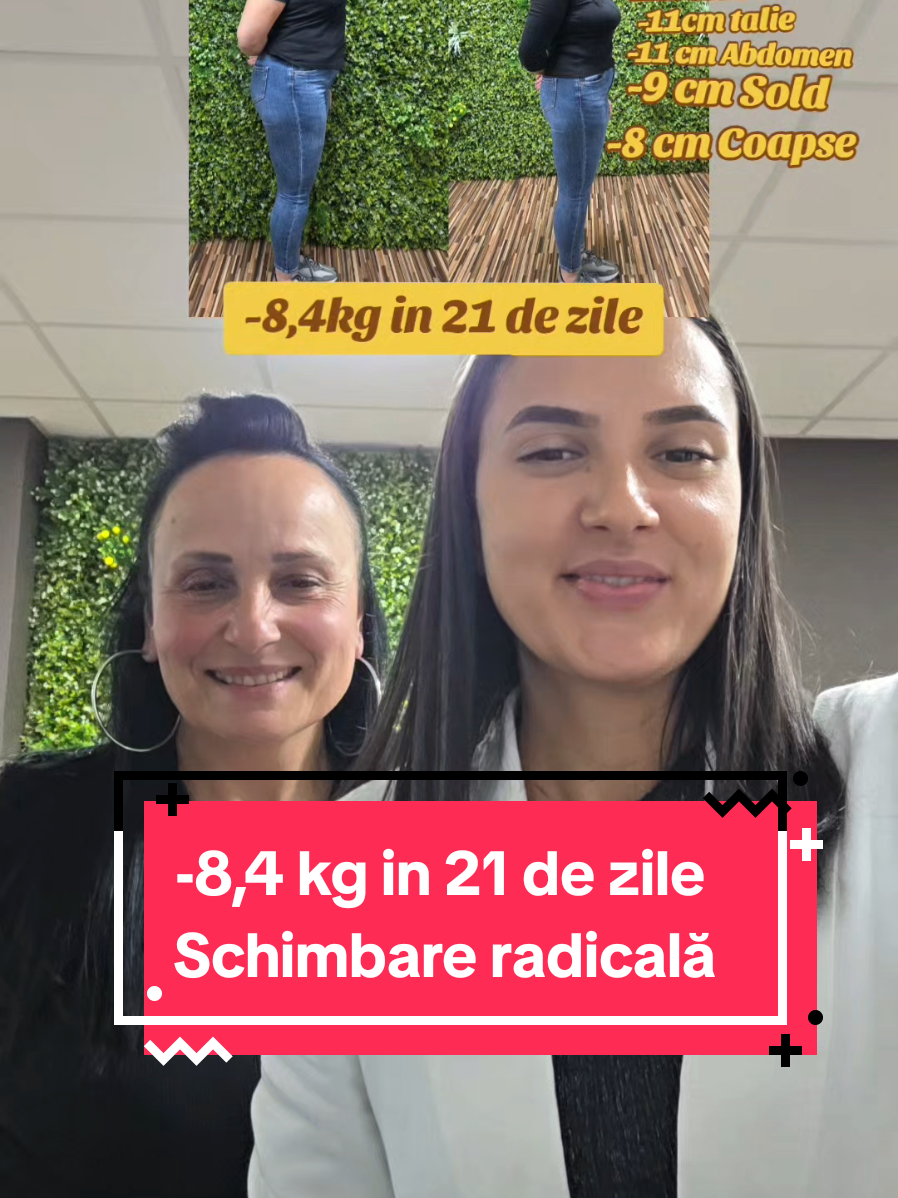-8,4 kg in 21 de zile  schimbare reală si radicală!  Felicităriiiiii,Monica! Esti pe drumul cel bun 😘