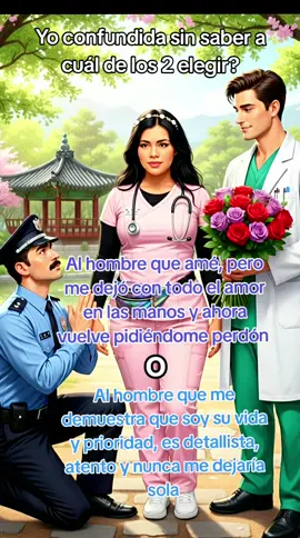 a cual de los 2 debería elegir ??? o me quedo sola ????  #acualdelosdoselijo #aquienelijo #yanosequehacer #doctoropolicia #viralparatipoliciadoctor 
