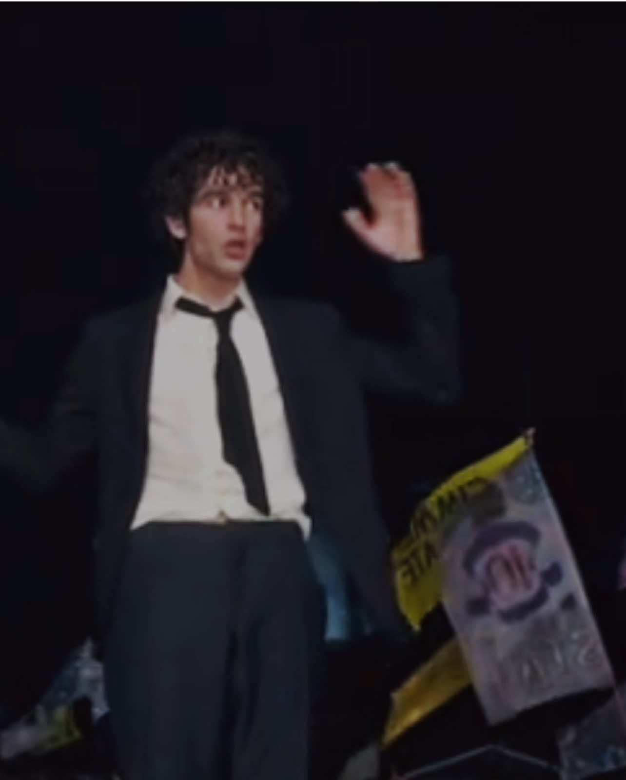 3 years of being funny in a foreign language & about you. Thank you the 1975 for changing our lives xx 💗 #the1975 #glastonbury #1975 #mattyhealy #aboutyou 