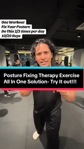 One Exercise To Fix Your Posture! Save This Video Remember To Do It Anywhere! #Posture #Fitness #Health #Gym #wellbeing 