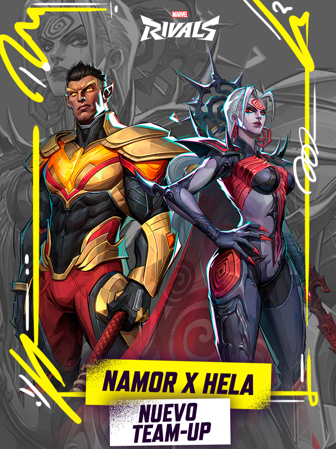 El nuevo TEAM UP de Hela x Namor en MARVEL RIVALS esta muy ROTO! #MarvelRivals #HeartoftheDragon #Hela #Namor #NewTeamUp