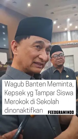 Instagram Gubernur dan Wagub Banten Banjir Komentar Usai Kepsek SMAN 1 Cimarga Dinonaktifkan Terkait penamparan siswa karena merokok oleh Kepala SMAN 1 Cimarga, Gubernur Banten beserta wakilnya pilih jalur penonaktifan. Soal penonaktifan, Gubernur Banten, Andra Soni, sudah perintahkan Sekretaris Daerah (Sekda) dan Dinas Pendidikan dan Kebudayaan (Dindikbud) Provinsi Banten. .
