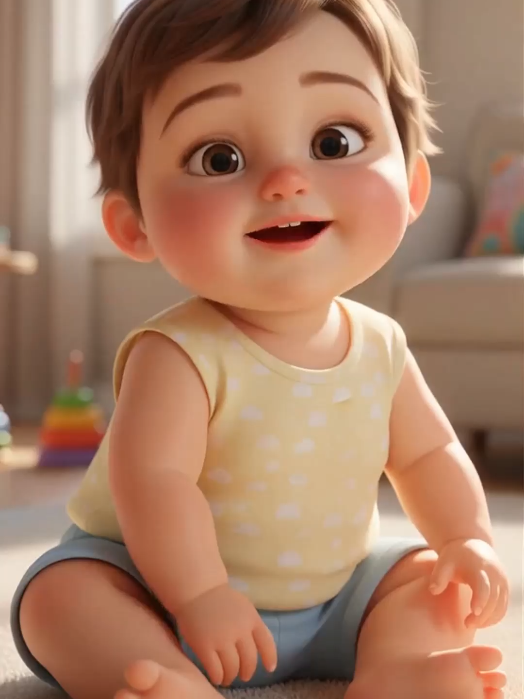 O Bebe risonho esta passando pela sua tela 🧸😁 Siga-nos para mais conteúdos adoraveis ↗️ #baby #cutebaby #smile