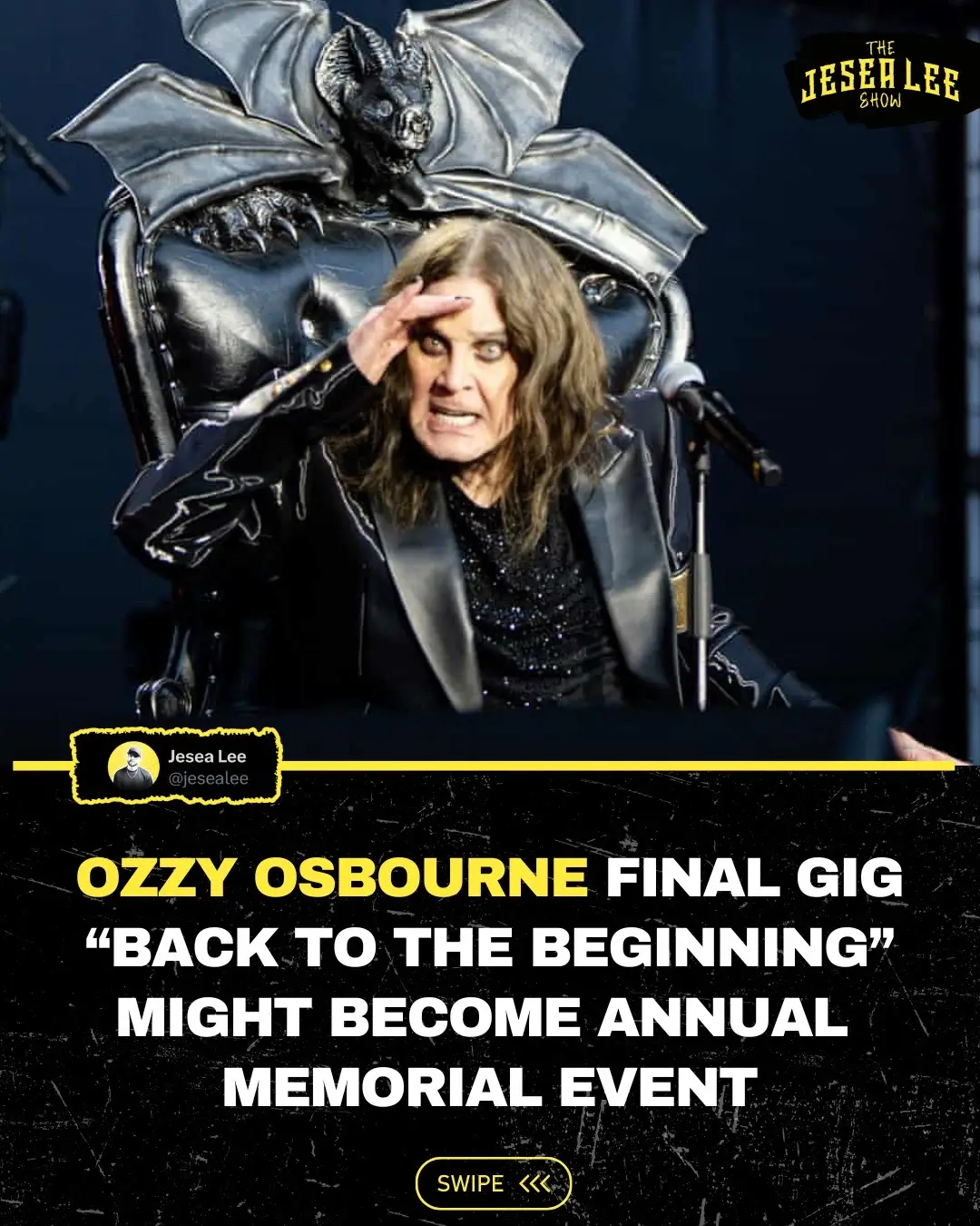 It’s possible that the “Back To The Beginning” festival, which was the farewell performance of Ozzy Osbourne and Black Sabbath, could become an annual event. The Mirror reports that an application to trademark the gig in the US has been filed, registering it under 