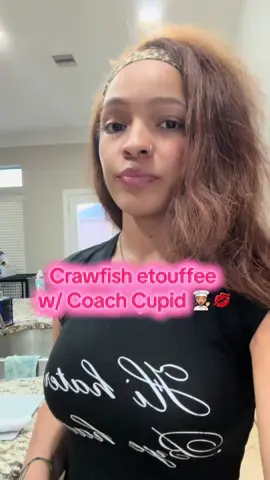 I don’t think cook vlogging is my lane 🫩 but we gon find something. Omg don’t mind the singing either #crawfishetouffee #just4fun #justinbieber #coachcupid