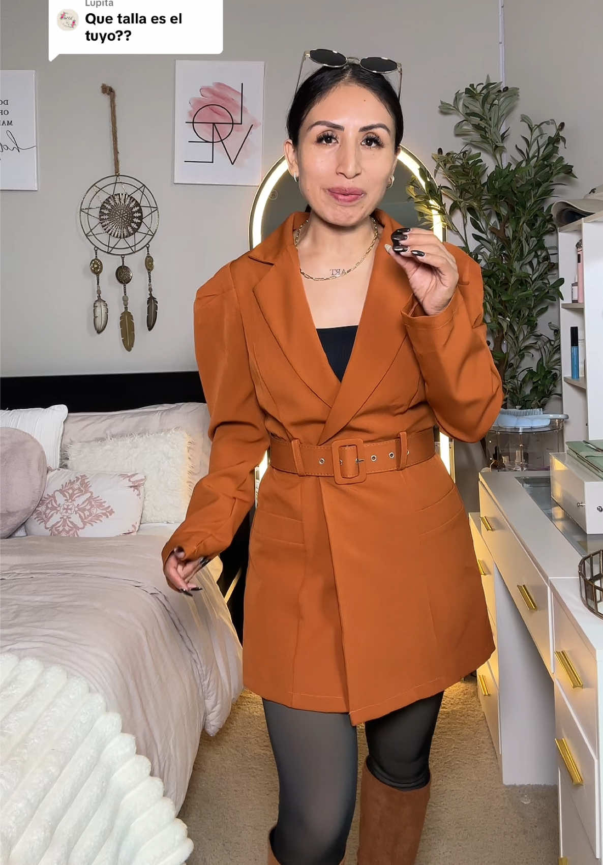 Respuesta a @Lupita El color es lindo y el modelo ni se diga #blazer #enterizos #blazers #falloutfits #falldealsforyou 