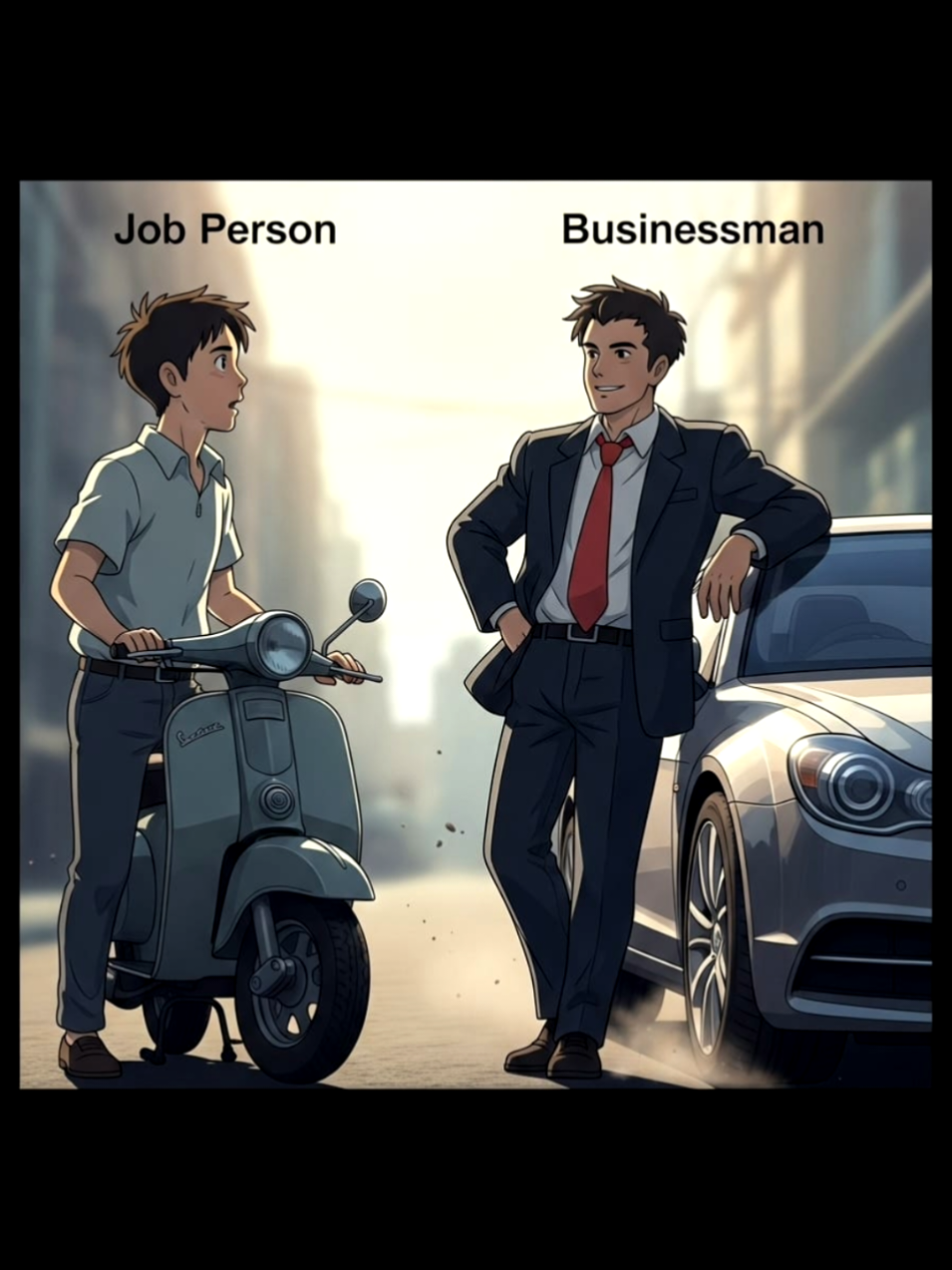 businessman Vs job person #strongmind #busniessmindset #motivation #foryou #usa_tiktok 