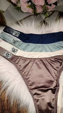 #tiktokshopcreatorpicks  #tangas sexis y bellas con mariposa brillante #4-pack Women's shining & spark