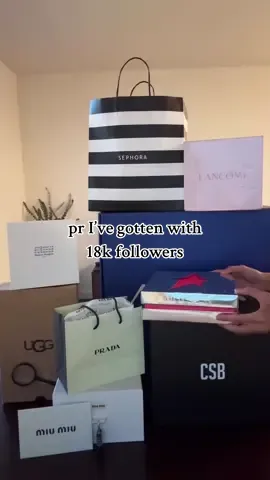 So many of my dream brands sent me PR recently 🥹 Honestly have been in a content rut and am now feeling more motivated than ever. Forever grateful when a brand sends me anything ✨ @Miu Miu @csb @pradabeauty @Marshalls @UGG® @SEPHORA @Lancome @NEUTROGENA®️ @maisonmargielafragrances @Mugler #dreampr #microinfluencer #miumiu #csb #brandsthatworkwithsmallcreators 