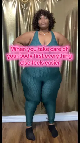 When you take care of  your body first everything  else feels easier #plussizefitness #B#BodyTransformation#F#FitnessTransformation