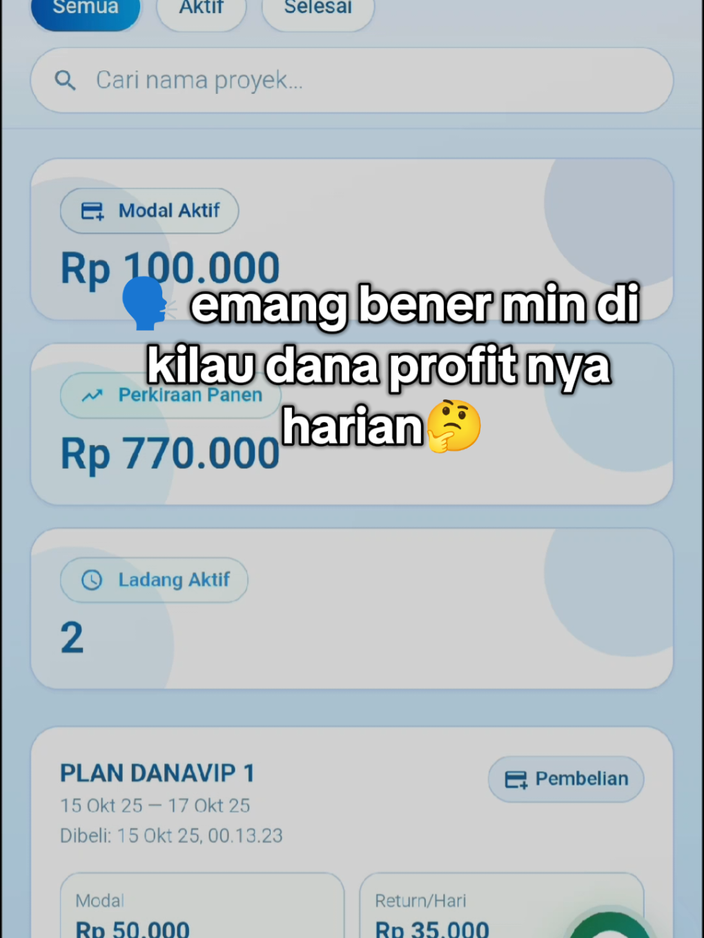 Yang nyari apk investasi profit harian wajib cobain apk kilau dana cuyy🤩🥳 #kilaudana #kilaudanainvestasi #kilauprofit #investasipemula #investasi 