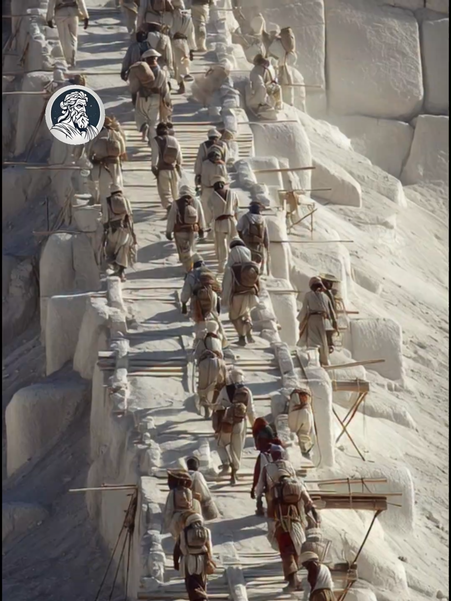 HOW THE PYRAMIDS WERE MADE #cadamitologia #fyp #giants #ai #egypt #desert #pyramids #alien