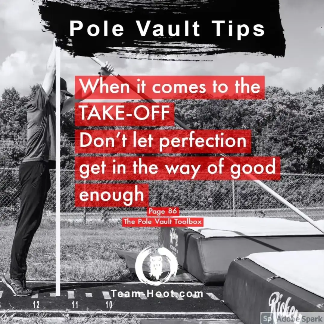 Your take-off step just isn't that important. 👇 After reading that, some of you may be ready to throw a snowball at my...snowballs, but hear me out. The take off step is better treated more like a long jump board, or a range of 6 inches (15cm). If your take off is supposed to be 11 give yourself a range from 10'9-11'3. If you hit the board, you're good to go. I made a video many moons ago presenting this idea called 