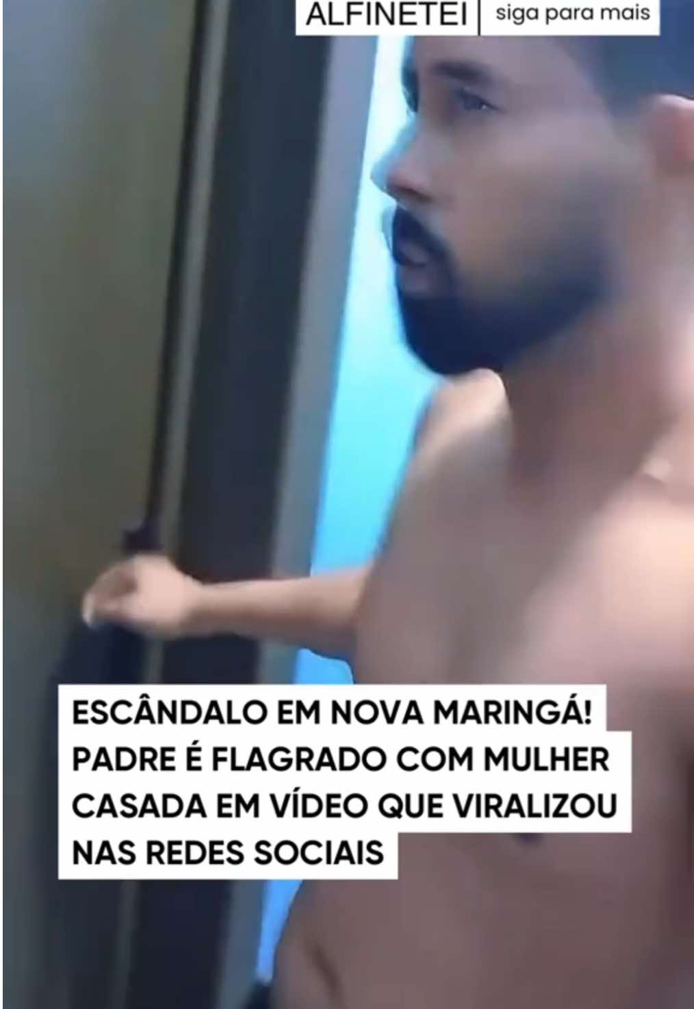 ESCÂNDALO EM NOVA MARINGÁ! Padre é flagrado com mulher casada em vídeo que viralizou nas redes sociais  O registro mostra o momento do encontro, levantando revolta e repercussão na cidade. A família da mulher teria ido até a casa paroquial após suspeitar do envolvimento.  #NovaMaringá #Padre #Polêmica #Flagra #Famosos