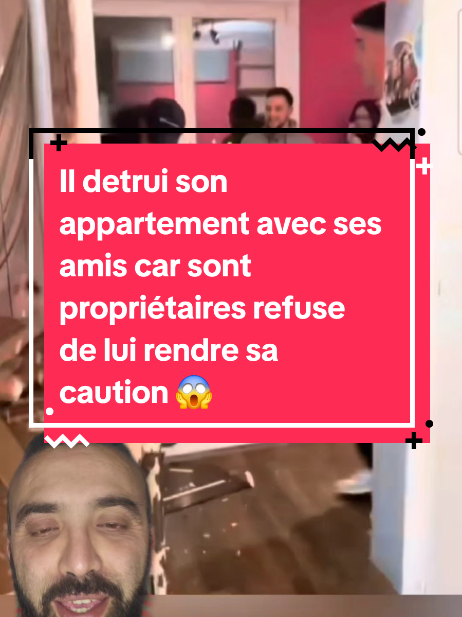 Il detrui son appartement avec ses amis car sont propriétaires refuse de lui rendre sa caution 😱😱 #appartement #travaux #emotion #etudiant #pourtoi #devinelapersonne 