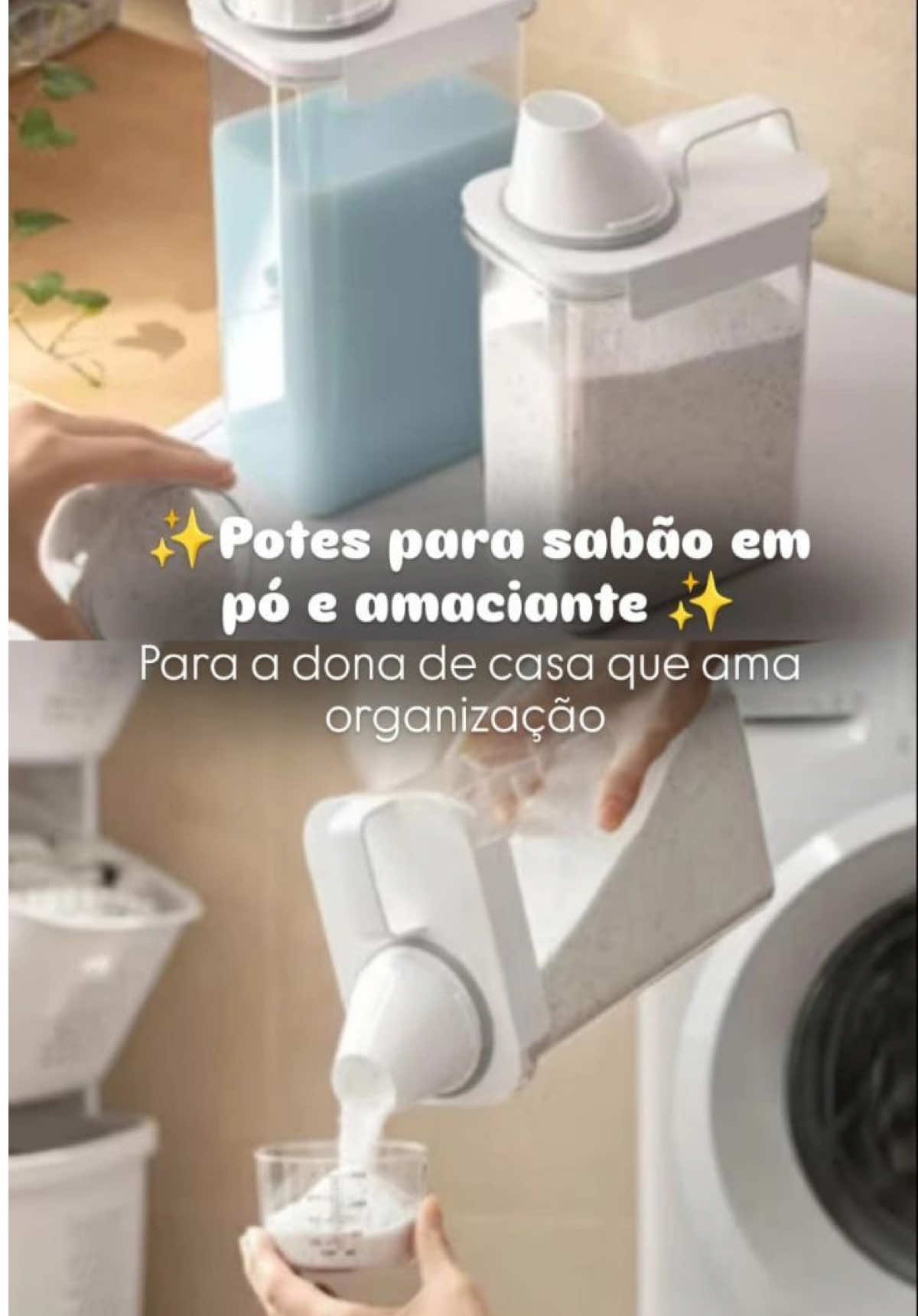 Quer uma lavanderia linda e funcional? 💦✨ O dispenser acrílico 2,3L ou 1,5L é ideal para organizar sabão líquido, amaciante e detergente com praticidade e estilo. Design moderno, tampa dosadora e transparência que facilita o uso no dia a dia 🧴💧 Deixe sua lavanderia organizada e sofisticada com esse item indispensável! Hashtags Reels/TikTok: #lavanderiaorganizada #dispenserlavanderia #decoracaodecasa #achadinhosShopee #dicadecasa 