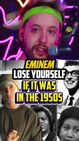 Eminem - Lose Yourself if it was in the 1950s 🤯 #drums #fyp #ai #reaction #throwback  