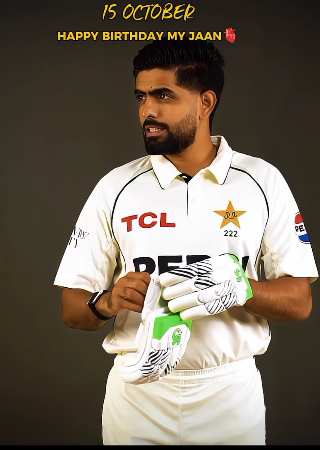 HAPPY BIRTHDAY MY JAAN BABAR AZAM 🫀😊 #foryou #foryoupage #babarazambirthday  #babarazam #unfreezemyacount @Pakistan Cricket Board 