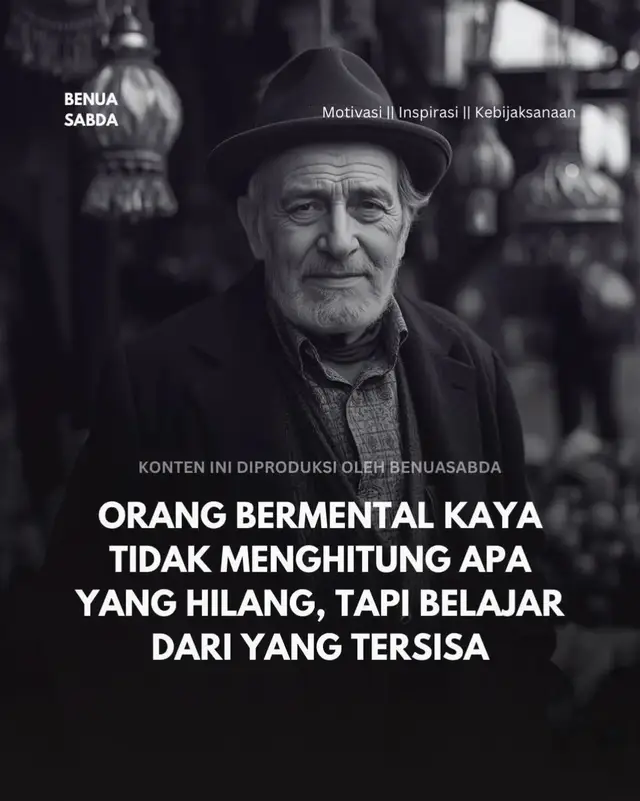 Setiap orang pernah kehilangan. Uang, peluang, hubungan, atau hal yang dulu begitu dijaga. Tapi cara seseorang merespons kehilangan menentukan arah hidupnya setelah itu. Ada yang terus terjebak dalam penyesalan, ada juga yang memilih belajar dari yang tersisa dan melanjutkan hidup dengan kepala tegak. Dalam buku The Psychology of Money, Morgan Housel menjelaskan bahwa kunci dari ketahanan finansial dan emosional bukan pada seberapa banyak yang kamu punya, tapi pada kemampuan beradaptasi ketika sesuatu hilang. Sementara itu, Viktor E. Frankl dalam Man’s Search for Meaning menulis bahwa manusia selalu punya ruang untuk memilih: menyerah pada kehilangan, atau menemukan makna di tengahnya. Berikut lima prinsip sederhana untuk belajar bertahan dan bertumbuh dari apa yang tersisa. 1. Terima bahwa kehilangan adalah bagian dari perjalanan. Kamu tidak bisa belajar tentang kelimpahan tanpa pernah kehilangan. Orang dengan mental kaya memahami bahwa kehilangan bukan hukuman, tapi bagian alami dari perubahan hidup. Alih-alih melawan kenyataan, mereka belajar menerimanya dengan kepala dingin. Karena hanya setelah menerima, seseorang bisa mulai melihat jalan baru yang terbuka. 2. Fokus pada apa yang masih bisa dikendalikan. Kamu tidak bisa mengubah apa yang sudah pergi, tapi kamu selalu bisa memilih bagaimana meresponsnya. Fokuslah pada tindakan kecil yang bisa kamu lakukan hari ini. Setiap langkah kecil yang dilakukan dengan sadar membangun kekuatan baru. Orang yang berpikir kaya tahu bahwa energi terbaiknya tidak boleh dihabiskan untuk mengeluh, tapi untuk memperbaiki yang masih bisa diperjuangkan. 3. Lihat peluang di balik kehilangan. Banyak pintu besar terbuka setelah pintu kecil tertutup. Kadang, kehilangan sesuatu justru memaksamu tumbuh di arah yang tidak pernah kamu duga. Coba ubah pertanyaanmu dari “mengapa aku kehilangan ini?” menjadi “apa yang bisa kupelajari dari ini?” Perspektif seperti ini membuatmu tidak tenggelam dalam kesedihan, tapi bergerak menuju kebijaksanaan. 4. Gunakan pengalaman pahit sebagai modal kebijaksanaan. Setiap kegagalan membawa pelajaran, tapi hanya jika kamu mau menggalinya. Orang bermental kaya tidak menyalahkan keadaan, mereka mengambil catatan dari pengalaman pahit untuk tidak mengulanginya lagi. Uang, waktu, atau hubungan bisa hilang, tapi pengalaman adalah aset yang tidak bisa dicuri siapa pun. Semakin banyak kamu belajar, semakin kaya batinmu menjadi. 5. Syukuri yang masih kamu miliki hari ini. Kamu mungkin kehilangan banyak hal, tapi selalu ada sesuatu yang tersisa untuk disyukuri: napas, keluarga, teman, atau kemampuan untuk mencoba lagi. Syukur bukan tanda menyerah, tapi tanda kebijaksanaan. Dengan bersyukur, kamu menjaga hatimu tetap hangat di tengah kekosongan, dan dari sanalah kekuatan untuk bangkit muncul pelan-pelan. ____ Kehilangan tidak selalu berarti berakhir. Kadang, ia adalah cara hidup memintamu untuk berhenti menghitung apa yang sudah pergi dan mulai menghargai apa yang masih ada. Orang bermental kaya tahu bahwa hidup selalu memberi dua hal: apa yang kamu dapat, dan apa yang bisa kamu pelajari. Dan selama kamu terus belajar dari yang tersisa, kamu tidak pernah benar-benar kehilangan apa pun.#education #inspiration #motivation #pyp #viraltiktok 