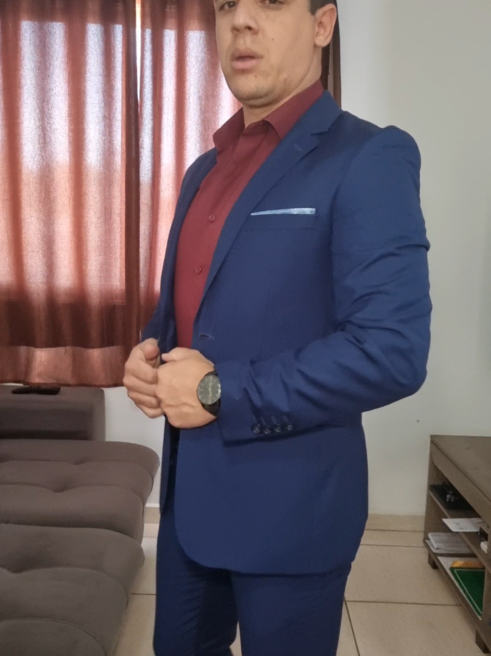 #inmybedchallenge #blue #suitblue #ternos #trend 
