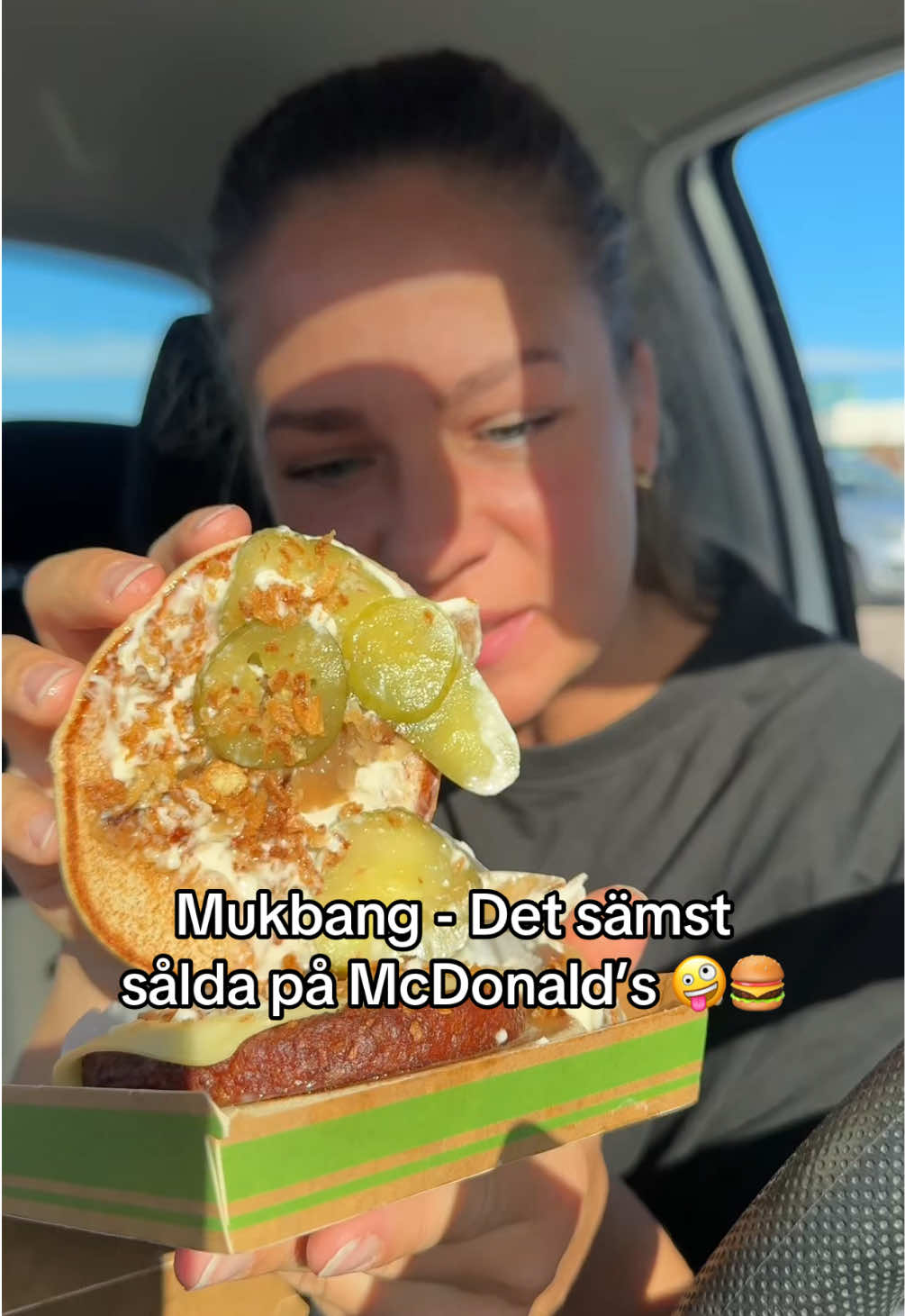 Donken mukbang - Den där snusk!ga gurkan förföljer mig 🤢🥒 #mcdonalds #mukbang 