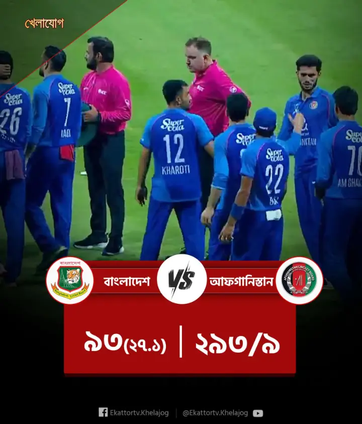 বাংলাদেশ ক্রিকেট টিমের জলপাডা'রা ২০০ রানে আফগানিস্তানের কাছে হেরে হোয়াইট ওয়াশ হলো 🤡🇧🇩😐