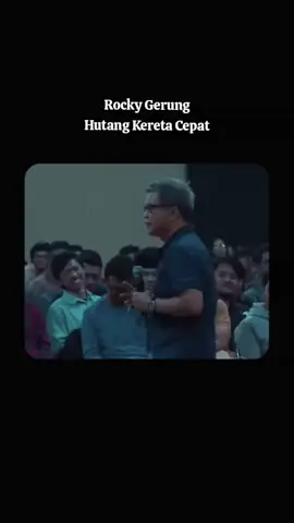 hutang kereta cepat whosh bikin rugi negara rocky gerung #keretacepat #whoosh #keretaapi #rockygerung #jokowi 