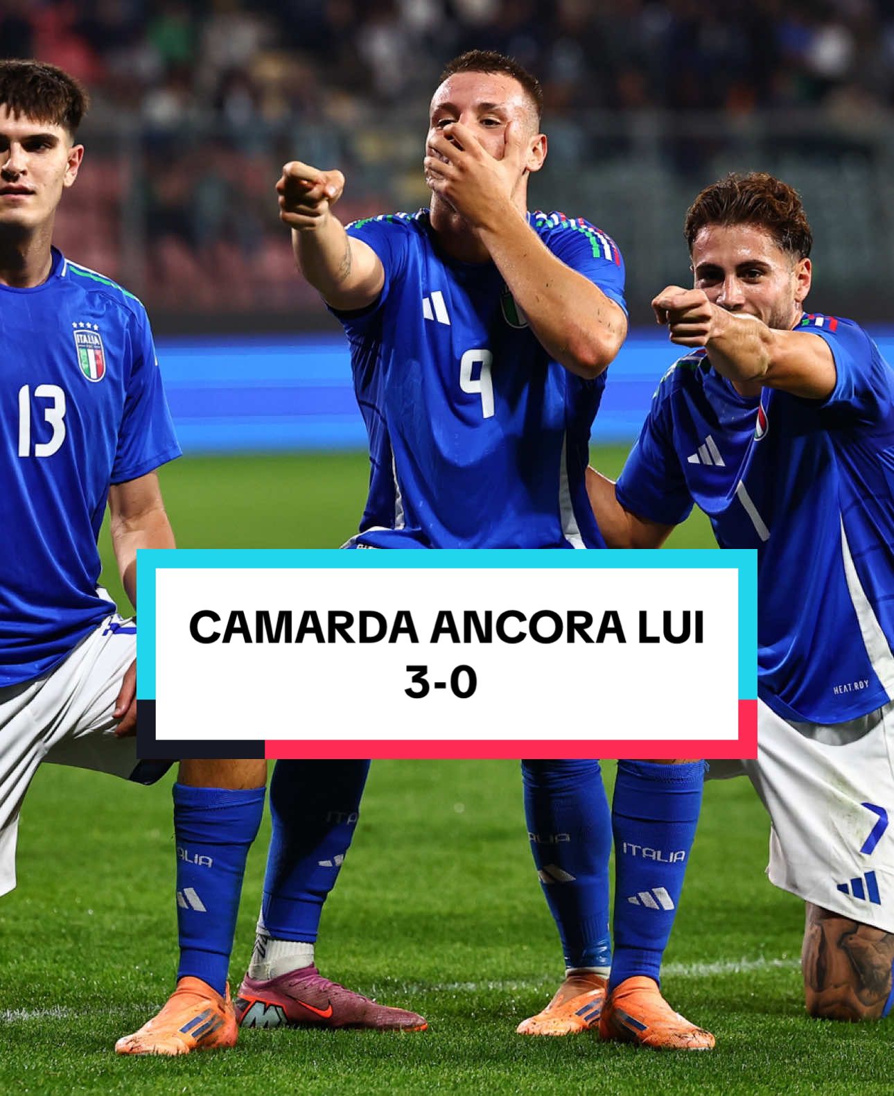 ANCORA CAMARDA DOPPIETTA PER LUI E 3-0 🤩🇮🇹 Ancora Camarda a segno per il 3-0 dell’Italia  #Calcio #Italia #Nazionale #Sport #DaVedere 